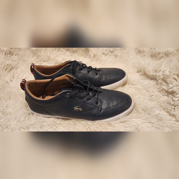 Lacoste Men’s Bayliss 119 sneakers Navy white used - Picture 3 of 5